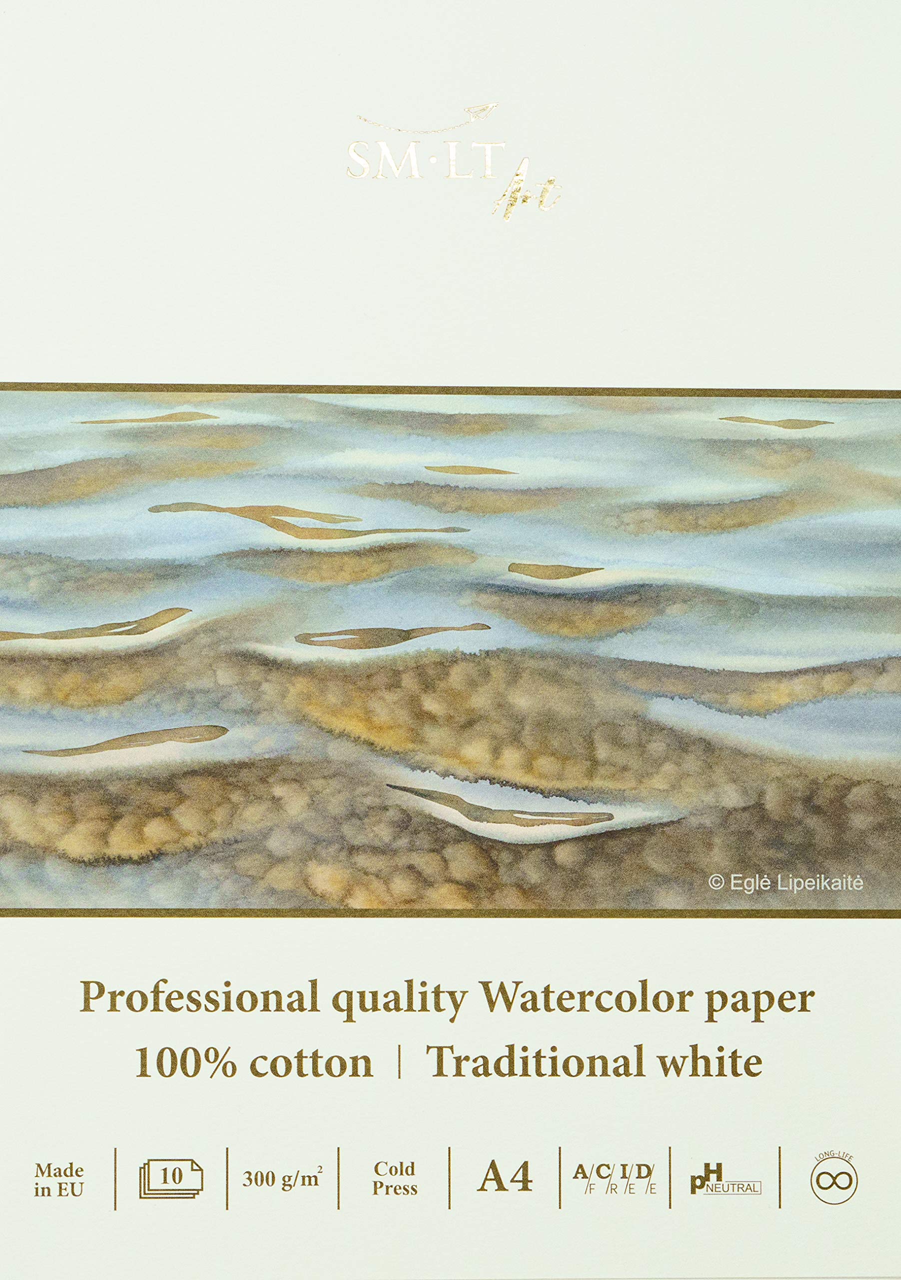 SM.LT A4 Watercolour Paper Pad 10 Sheets 300gsm