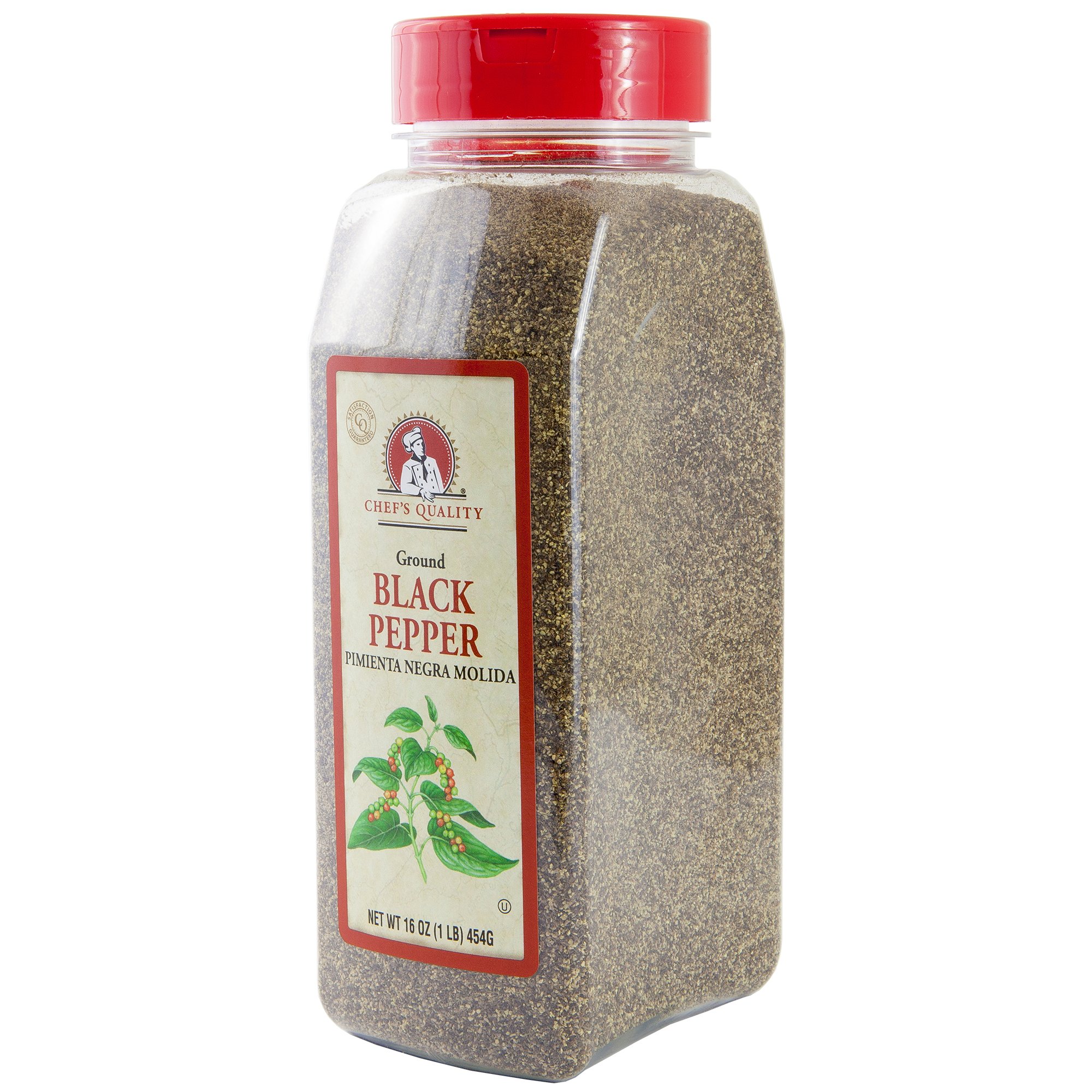 Black Pepper Ground Powder Chefs Quality 1 LB (16Oz) Best Food Seasoning Premium