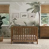Carter’s by Davinci Colby 4-in-1 Baby Crib Convertible to Toddler Bed, Daybed, Full-Size Bed - Easy Assembly - GREENGUARD Gold Certified, 4 Adjustable Heights, Conversion Kit Sold Separately, Walnut