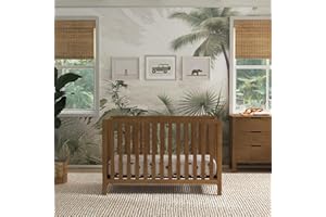 Carter's by DaVinci Colby 4-in-1 Baby Crib Convertible to Toddler Bed, Daybed, Full-Size Bed - Easy Assembly - GREENGUARD Gold Certified, 4 Adjustable Heights, Conversion Kit Sold Separately, Walnut