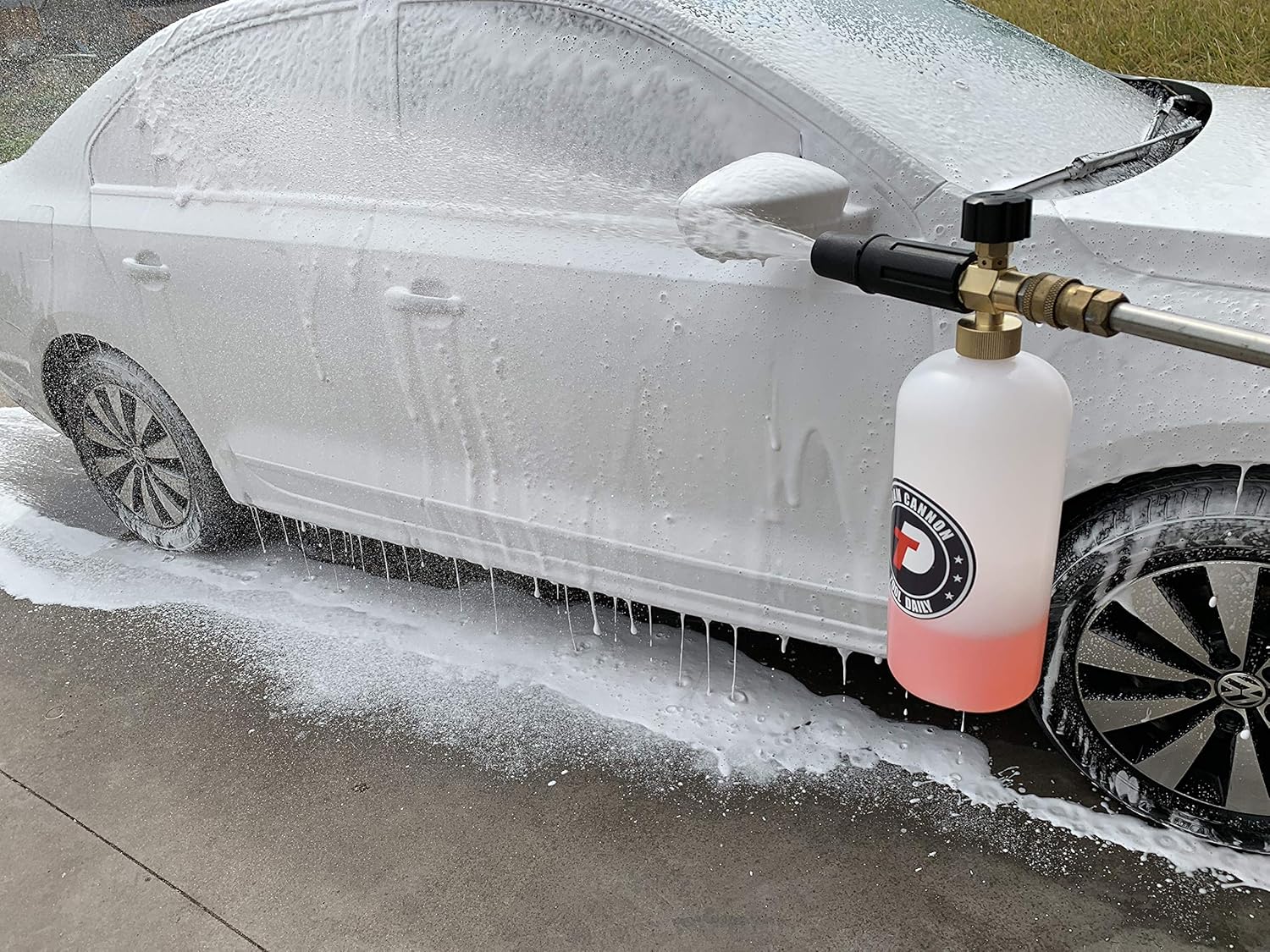 Tool Daily Foam Cannon with 1/4 Inch Quick Connector, 1 Liter, 5 Pressure Washer Nozzle Tips: Industrial & Scientific