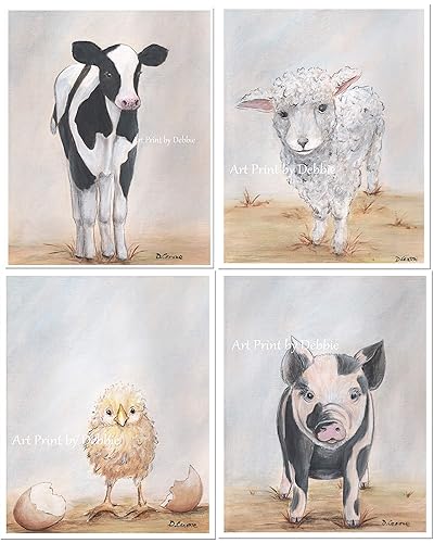 farm animal prints for nursery