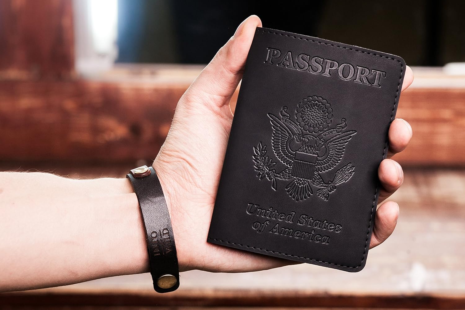  | Black Passport Cover - Passport Holder - Passport Case for Men & Women … | Passport Covers