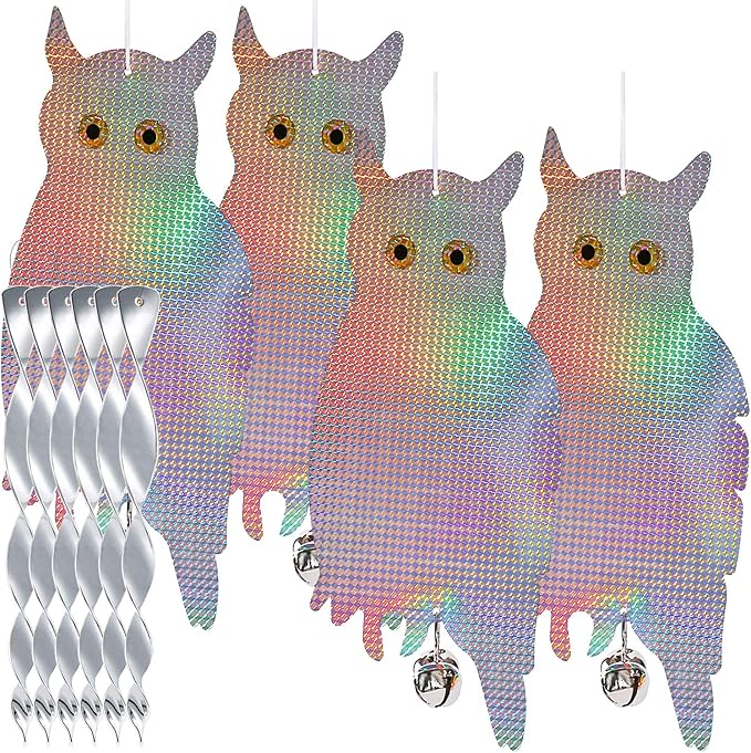 Amazon.com : Dyvicl Bird Scare Owls Reflective Owl, Effective Hanging