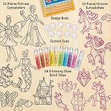 Imagimake Window Art Princess Unicorn Mermaid Craft Kit 32 Suncatchers view 2