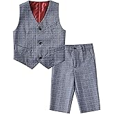 Getthebeauty-style Boys Suits Slim Fit Formal Suits for Boy Tuxedo 2 Pcs Vest Shorts Set Lightweight Wedding Outfit