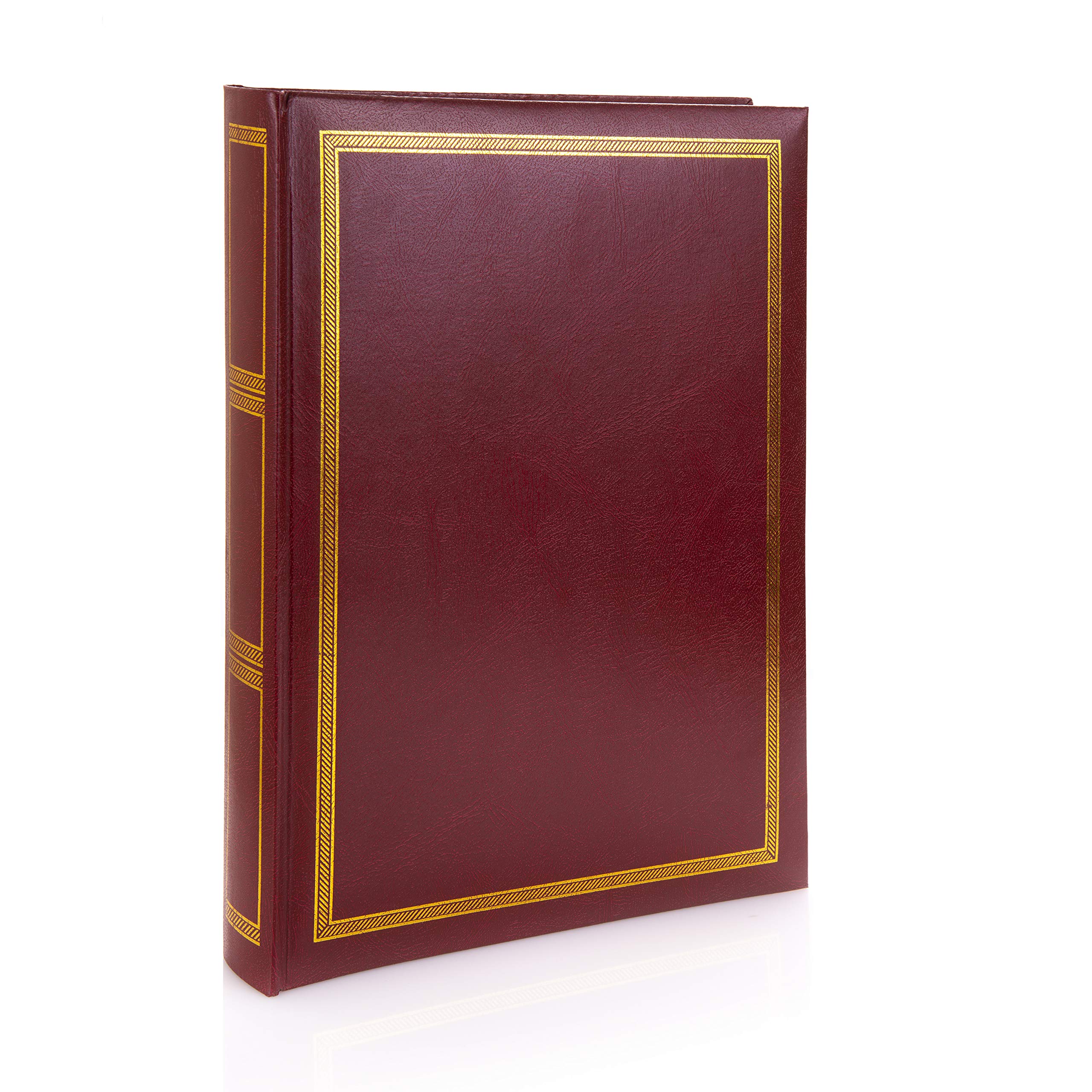 Kenro Sonata Series Red Faux Leather Photo Album with 50 Self Adhesive Pages Fits 200 Photos 6x4 inch/10x15cm - NR101RD
