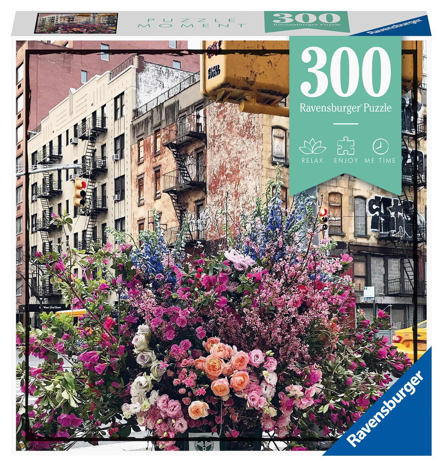 Ravensburger Flowers in New York 300 Piece Jigsaw Puzzles for Adults & Kids Age 14 Years Up