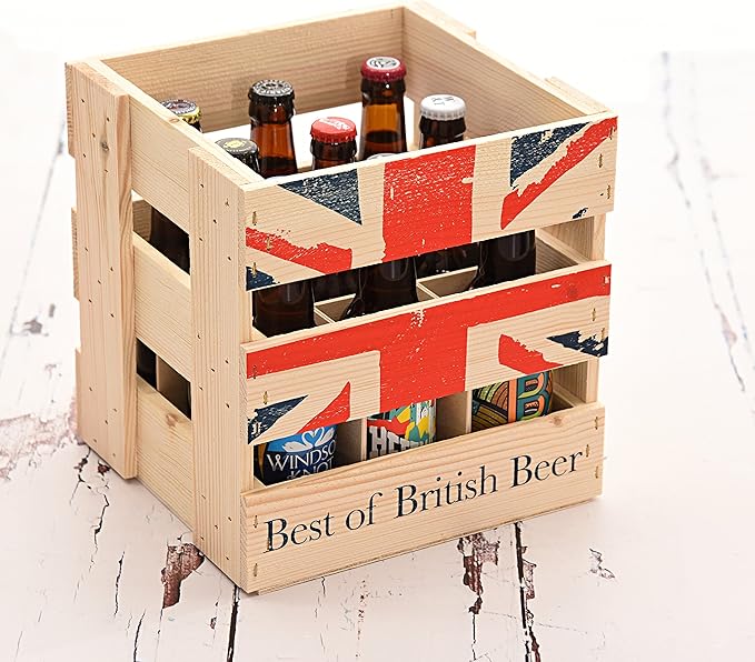 Wooden Crate of 9 Craft Beers Amazon.co.uk Beer, Wine & Spirits