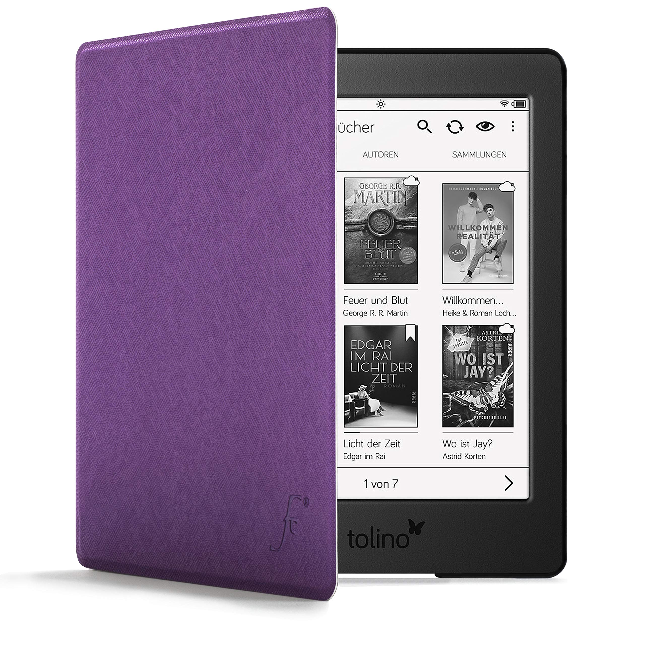 Forefront Cases Cover for Tolino Page 2 - Lightweight Tolino Page 2 Case - Purple - Thin, Protective Tolino Page 2 Cover with Auto Sleep Wake, Shell Design