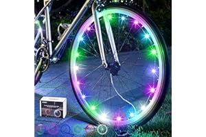 DAWAY A01 LED Bike Wheel Lights - Ultra-Bright, Waterproof Bicycle Spoke Lights with Batteries - Fun, Safe, Glow Bike Tire Decoration Accessories for Kids, Boys, Girls, Adults - Great for Night Riding