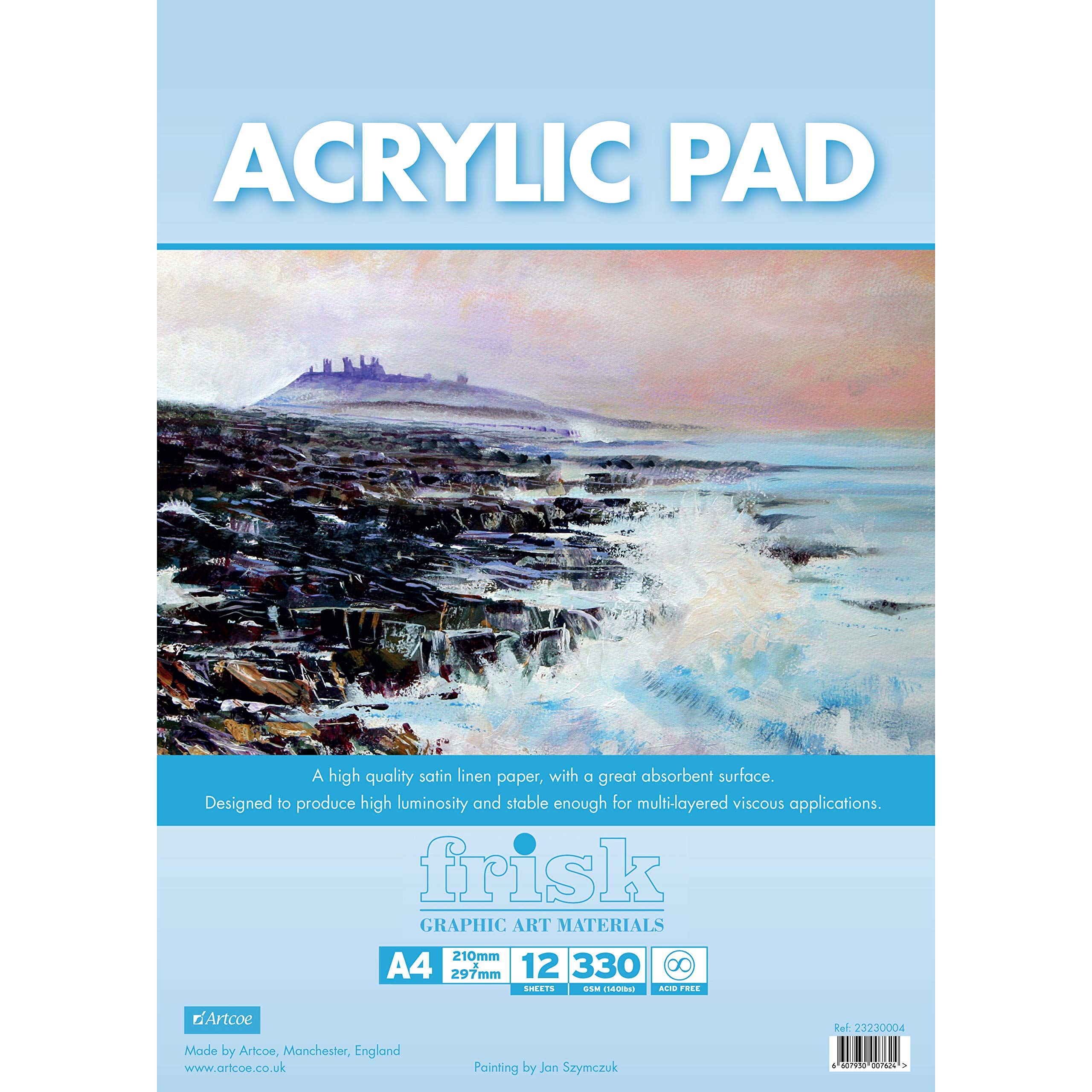 Frisk Acrylic Paper Pad A4, White