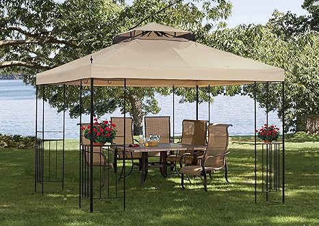 Sunjoy Walmart Us Athena Gazebo Replacement Canopy Set Amazon Ca