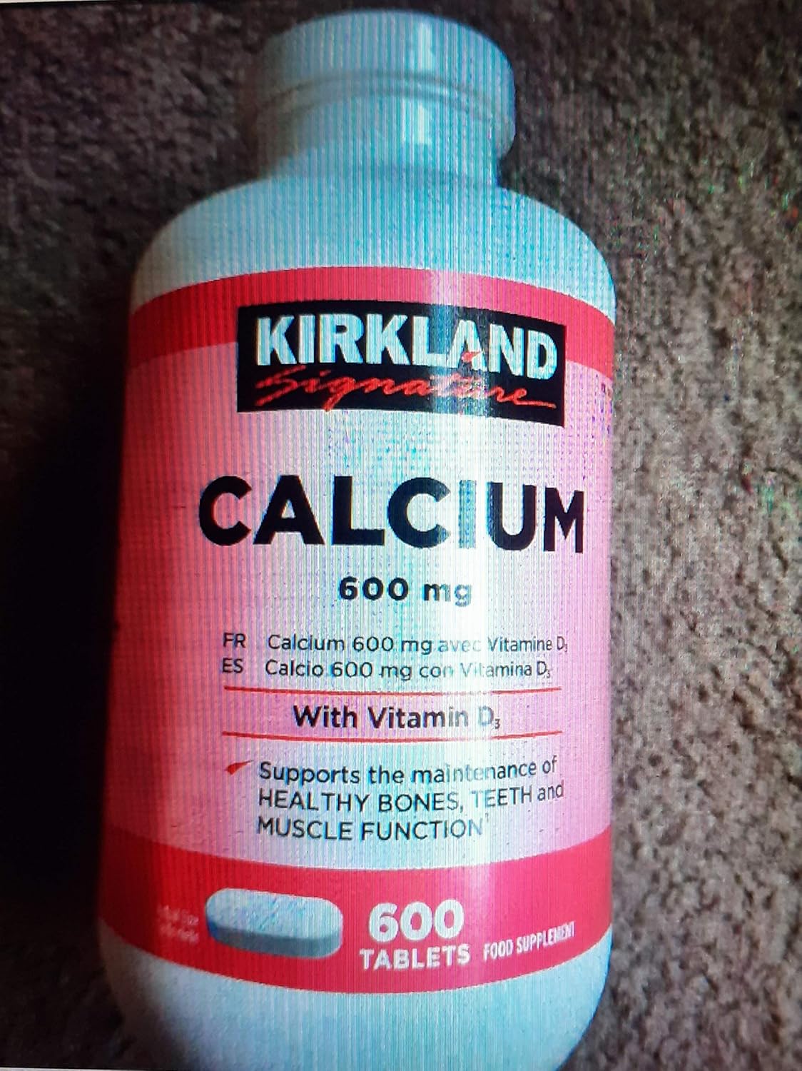 Kirkland Calcium with Vitamin D3 600mg 600tablets BigaMart
