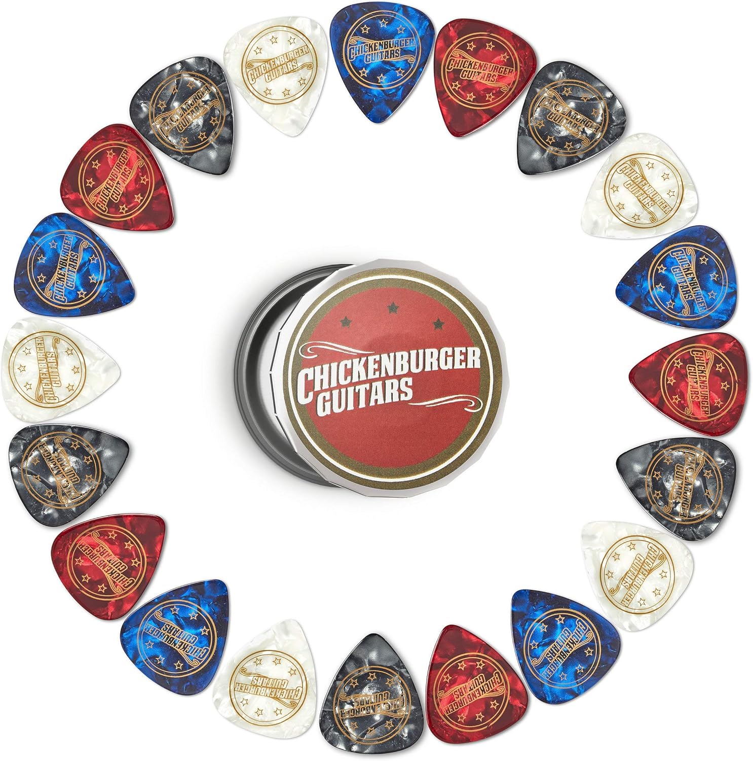 Guitar Picks x 20 Cool Guitar Mixed Gauge Custom Picks