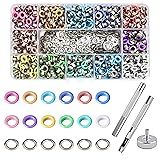 YHNTGB 600 Pcs 3/16 inch Metal Eyelets Macaron