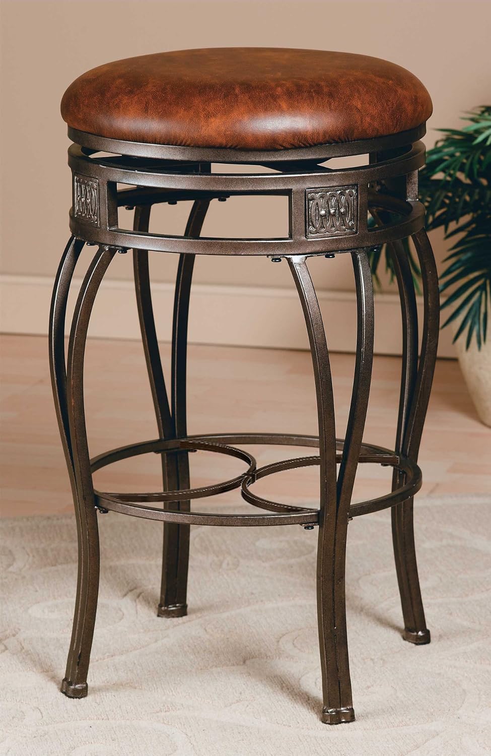 Best wood seat iron base bar stool