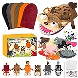WATINC 6Pcs Hand Puppet Making Kit, Art Craft Felt
