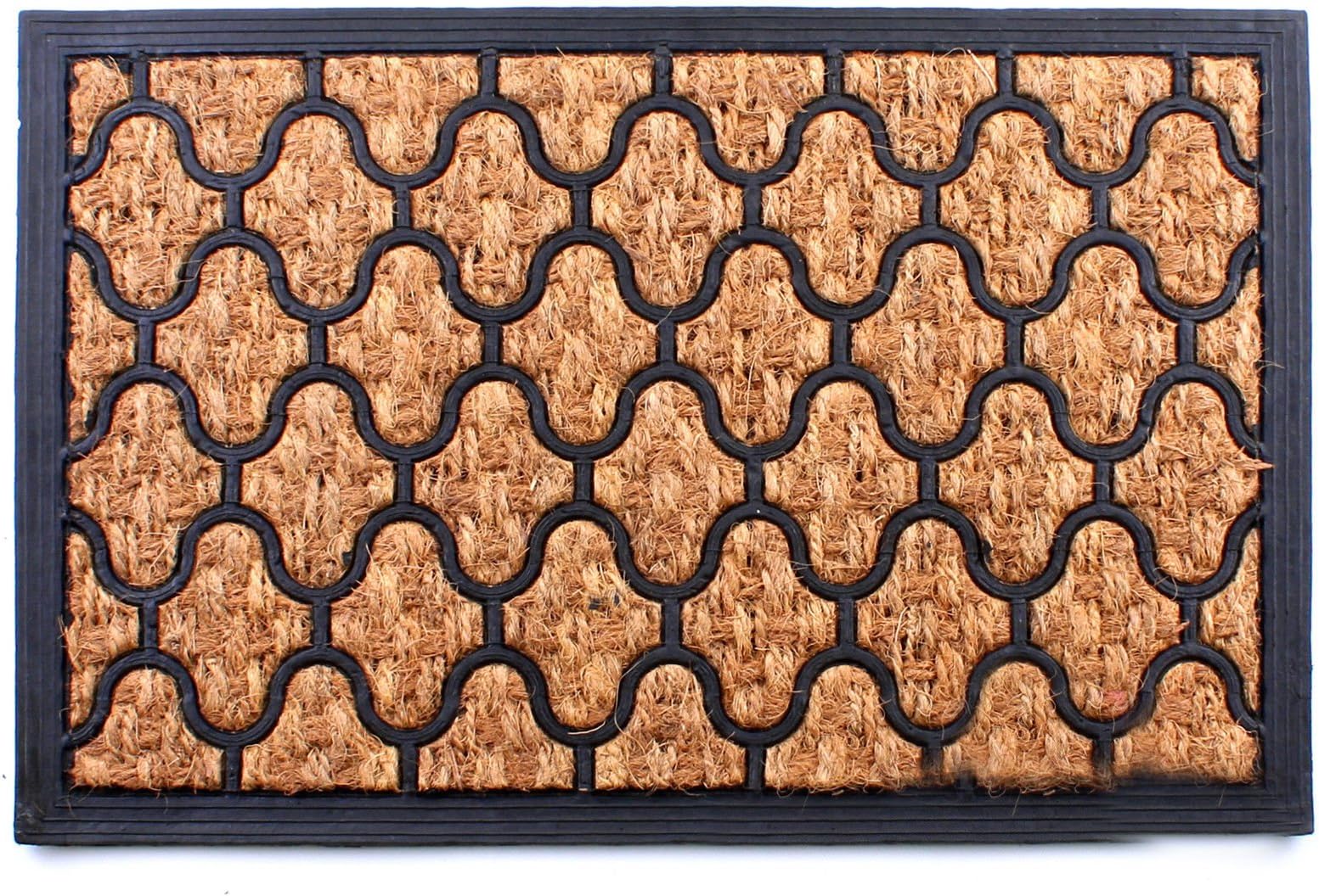 UAREHOME Heavy Duty Coconut COIR Foyer Lobby Reception Entrance Door Mat Matting (Zebra, 40x60cm (1'4x2'))