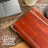 SETTINI Classic Lined Journal Gift Set - Vegan Leather Journal with Pen & Box view 4