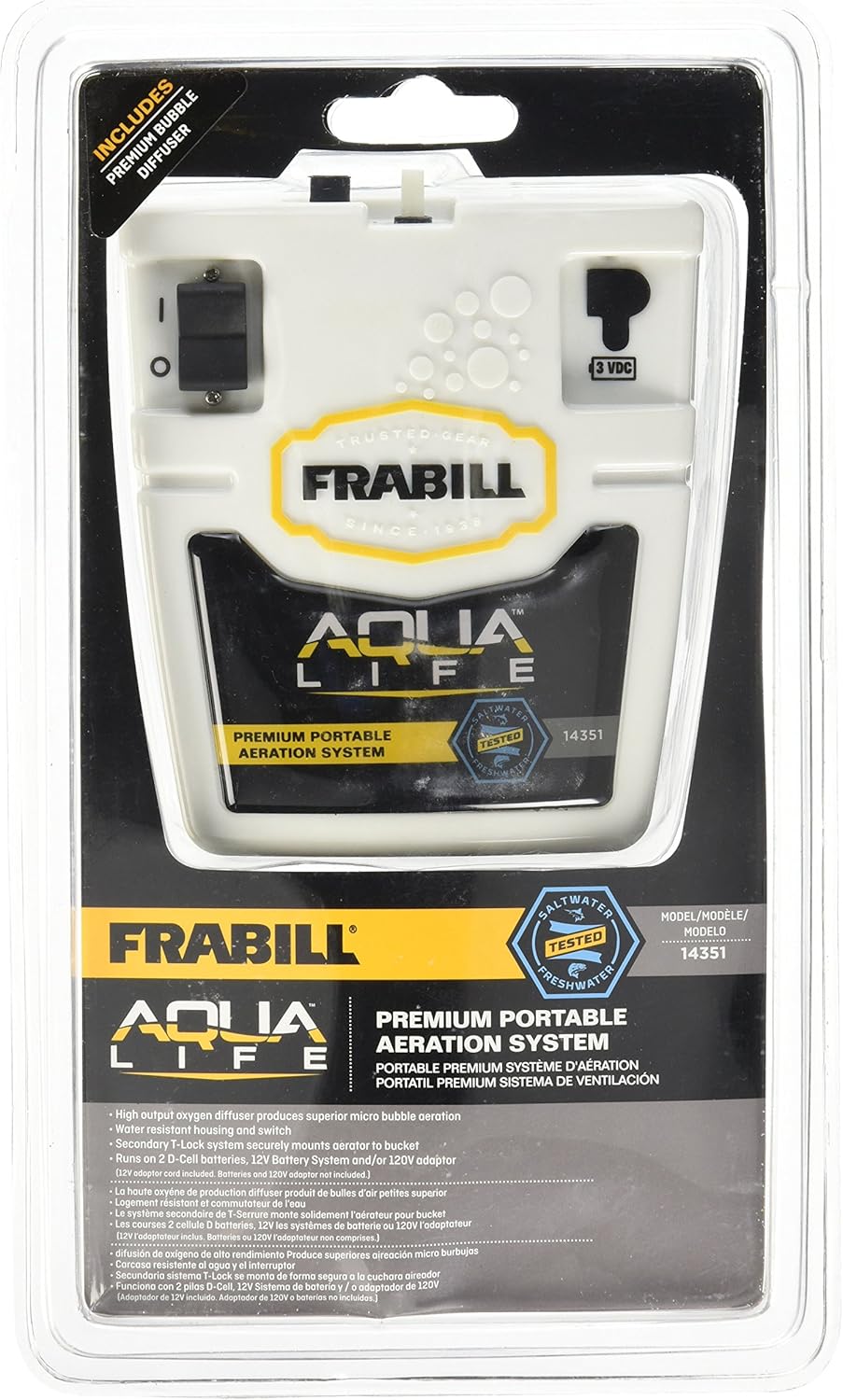Frabill Ice AquaLife Portable Aerator, Ice Spearing Equipment Amazon