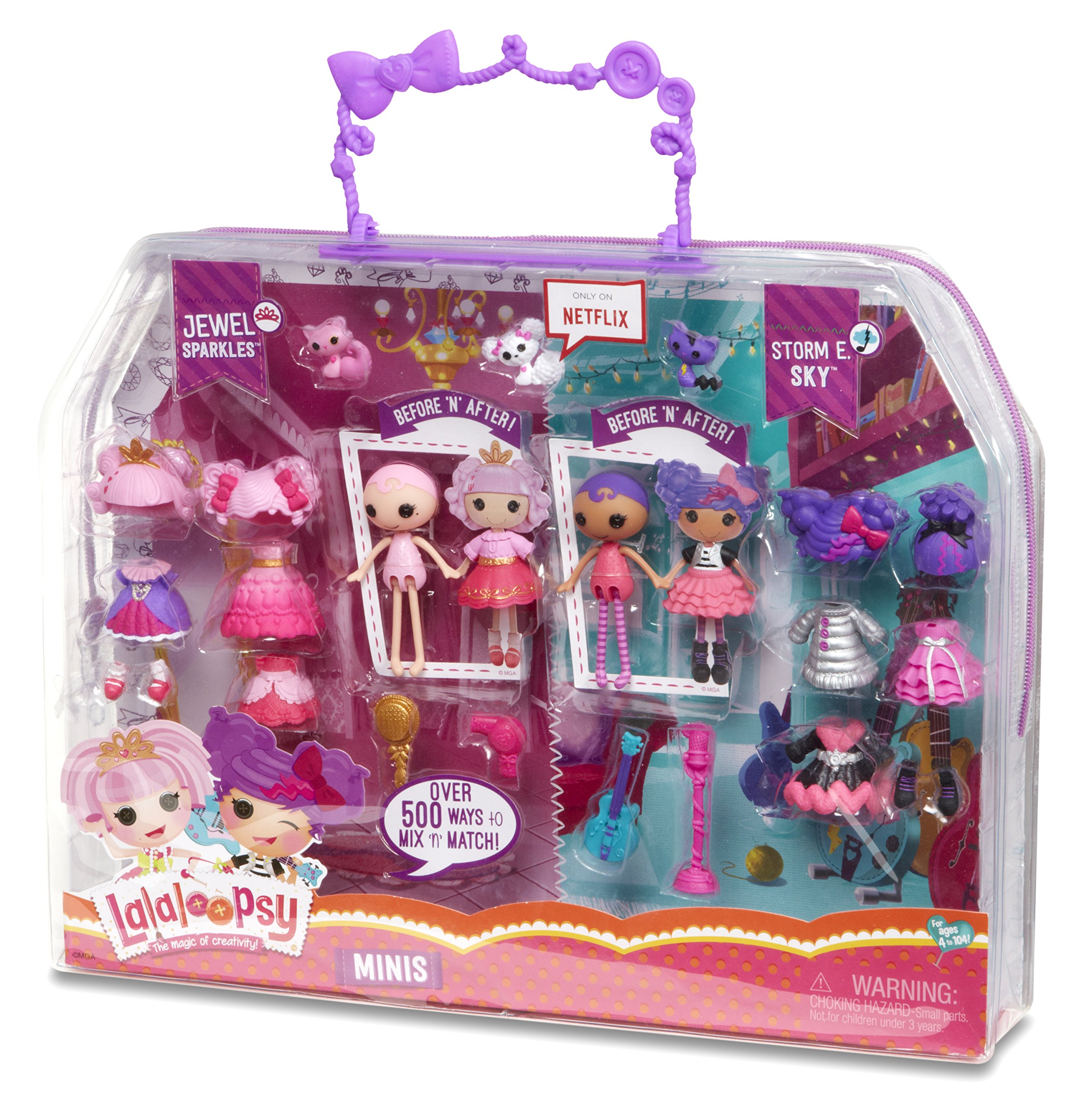 Lalaloopsy Mini Deluxe Doll Storm E. Sky and Jewel Sparkles Buy