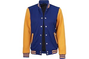Decrum Womens Varsity Jacket - Baseball Letterman Jacket Women Bomber Style