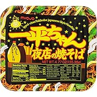 Myojo Ippeichan Yakisoba Japanese Style Instant Noodles, 4.77-Ounce Tubs (Pack of 12)