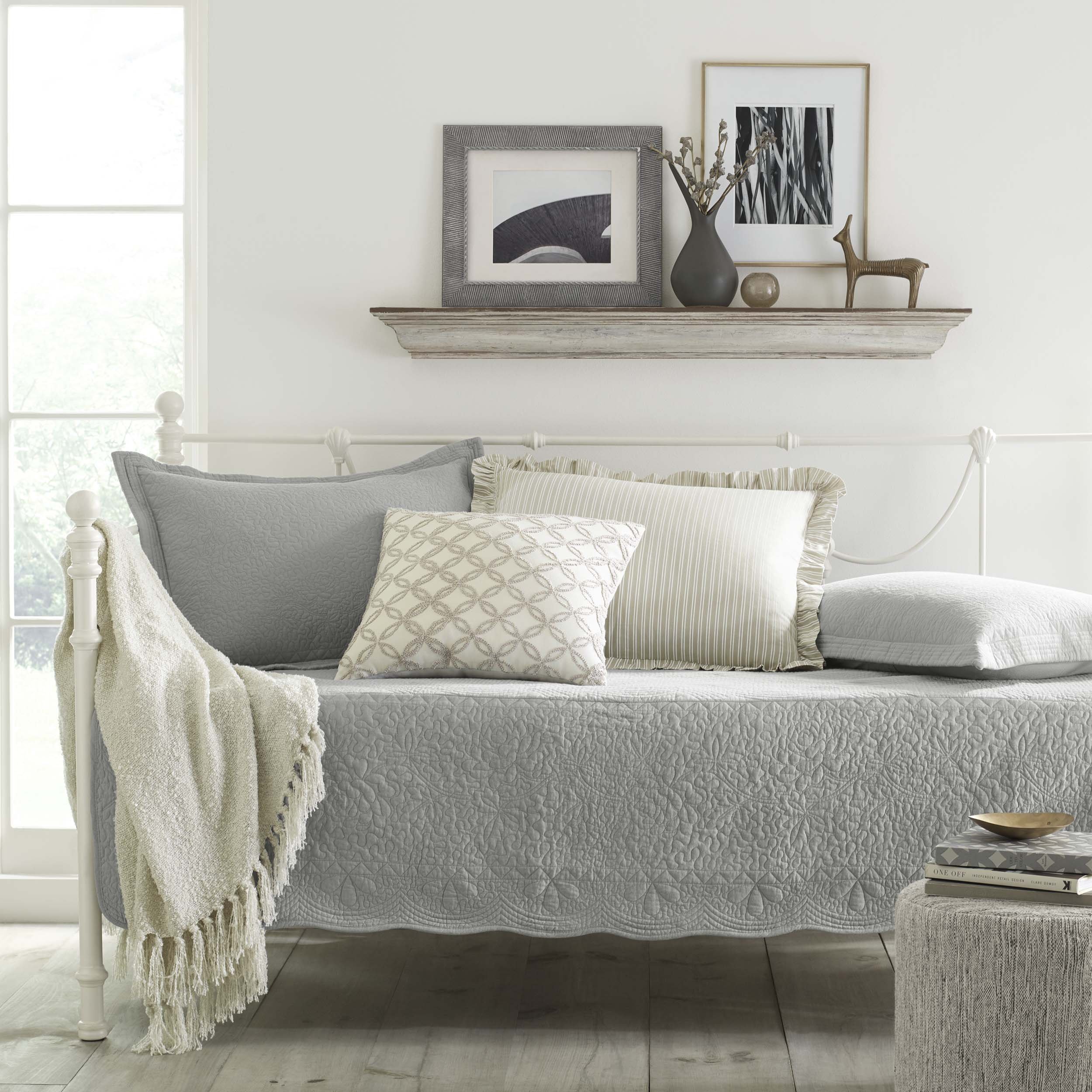 Stone Cottage 5Piece Daybed Cover Set, Trellis Gray eBay