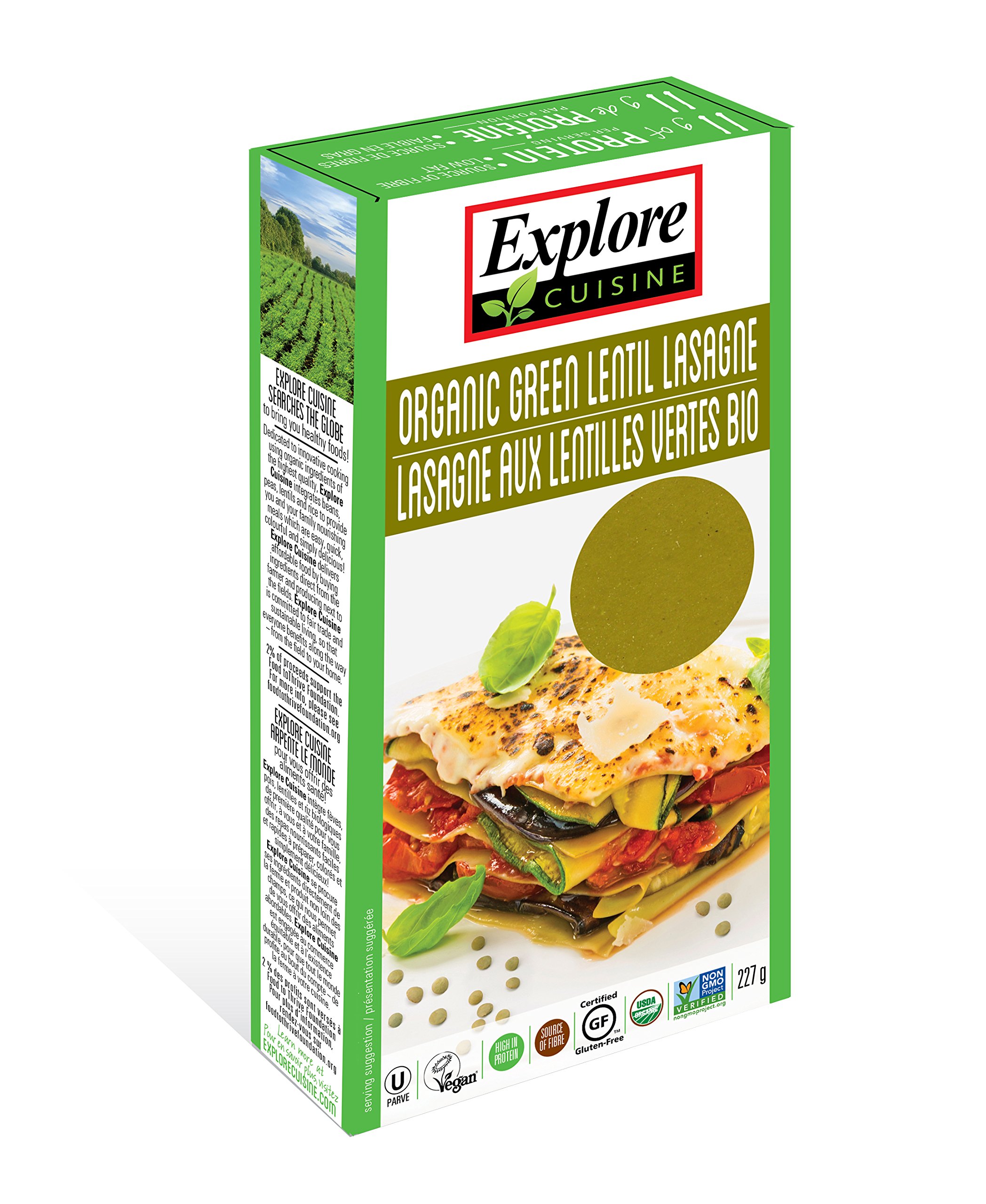 GAFELL Lasagna sheets from Soybeans, Organic, Gluten