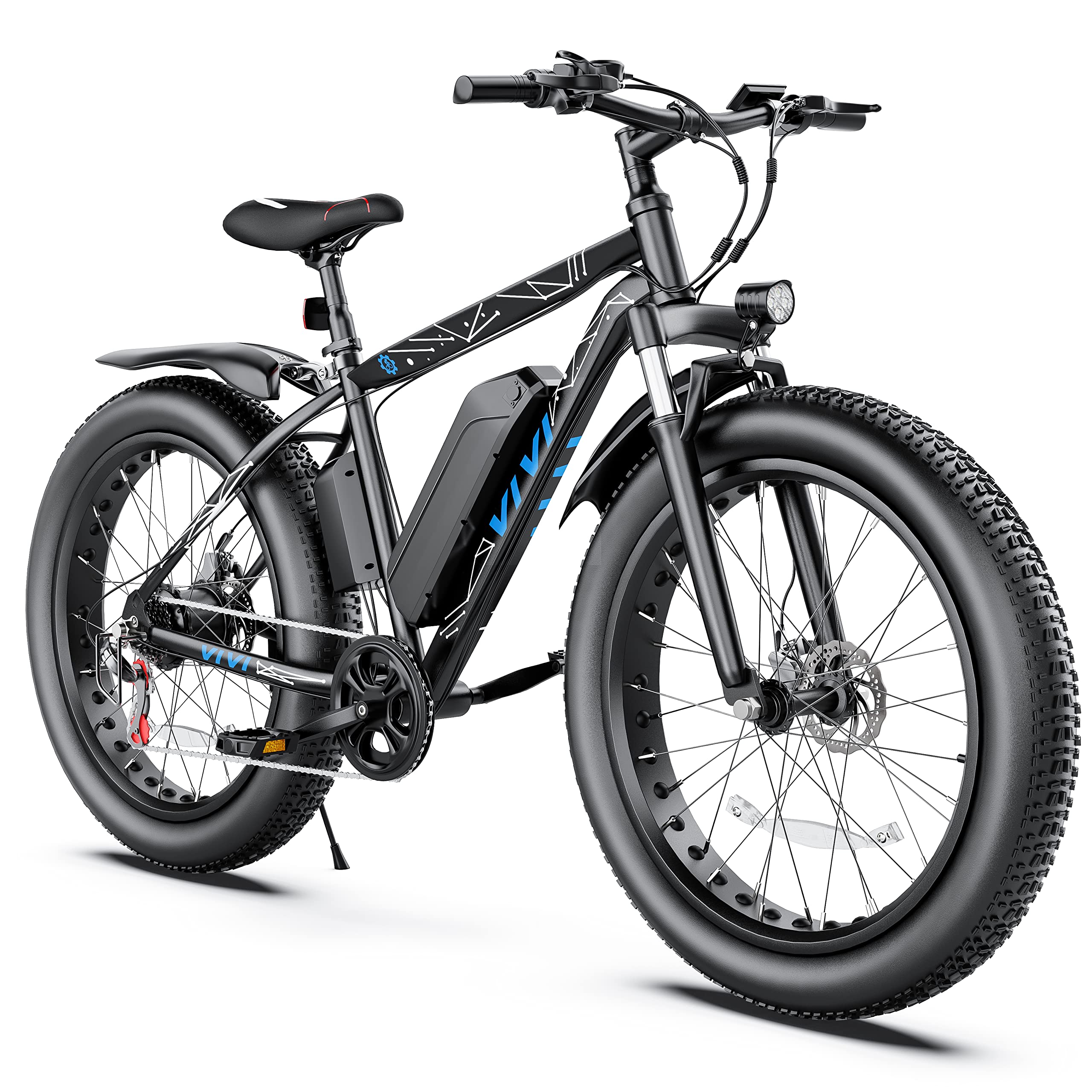 Ebikes For Adults Vivi 26″ Electric Bike For Adults: 500W, 20MPH