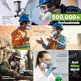 AirGearPro M-500 Reusable Respirator Mask with A1P2 Filters | Anti-Dust Gas view 4