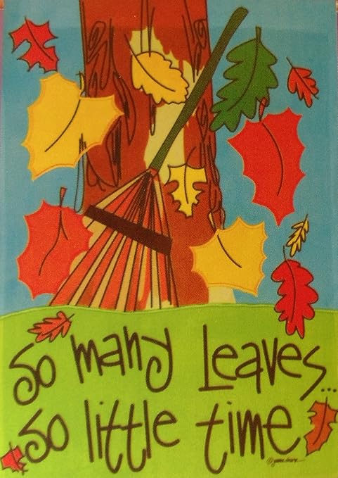 Amazon Com So Many Leaves So Little Time Appliqued 28 X 40