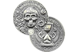 YKSHOP Exquisite Memento Mori & Memento Vivere Stoic EDC Challenge Coin