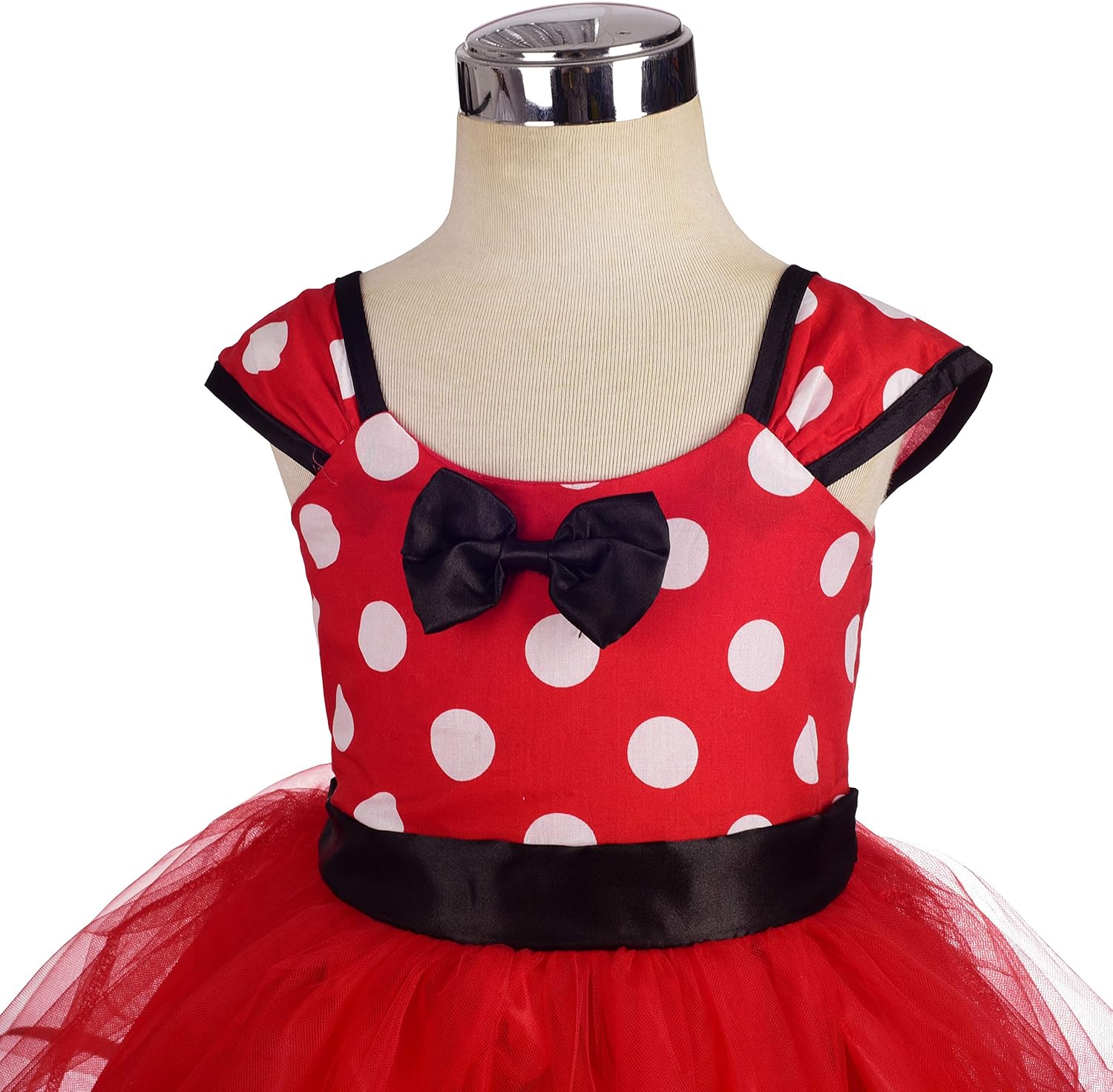 Lito Angels Princess CostumeFancy Dress Up Costume with Mouse Ears Hair Hoop for World Book Day Kids Girls Halloween Birthday Party Mini Polka Dot Tulle Skirt - Image 5