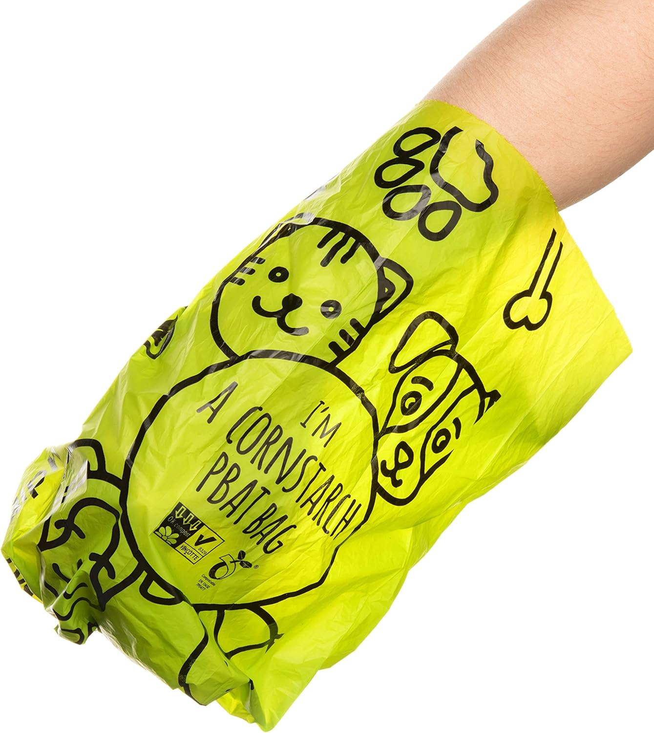 Compostable Dog Poop Bags, Cornstarch Eco-Friendly, Home Compost NF T 51-800, 120 Count, Large Size Bag 9x13 Inches - Image 5