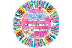 NIYABAINEN Summer Water Toys Magical Quick Fill Water Balloons for Pools and Water Companions 592 Balloons (GD)