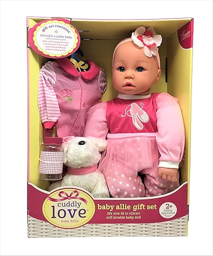 Amazoncom Cuddly Love Baby Dolls 18 Baby Allie Gift Set Cute Amazoncom Cuddly Love Baby Dolls 18 Baby Allie Gift Set Cute