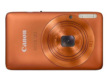 'Canon Digital IXUS 130 Kamera Compact 14.1 MP 1/2.3 CCD (DISPOSITIF à Charge-Transfer) 4320 x 3240pixels orange – Digitalkam
