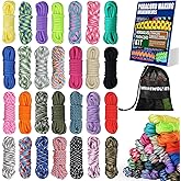 WEREWOLVES 28 Colors Paracord 550 Combo Crafting Kits with Instruction - Multifunction Survival Parachute Cord Making Paracord Bracelets, lanyards - 10 Feet Each Paracord Rope