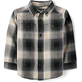 The Children's Place Baby-Boys and Toddler Long Sleeve Button Down Shirt