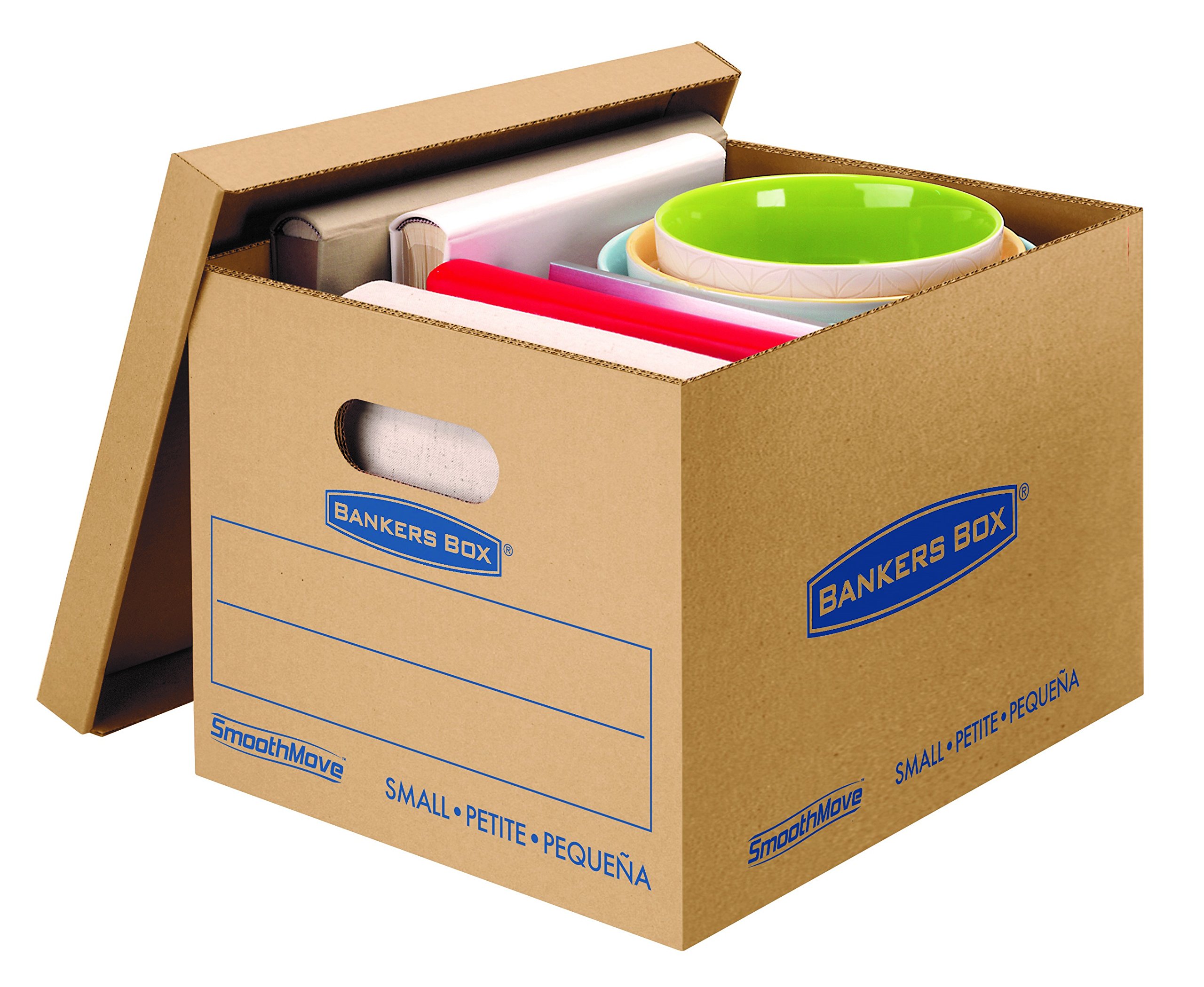 Bankers Box SmoothMove Classic Moving Kit Boxes, TapeFree Assembly