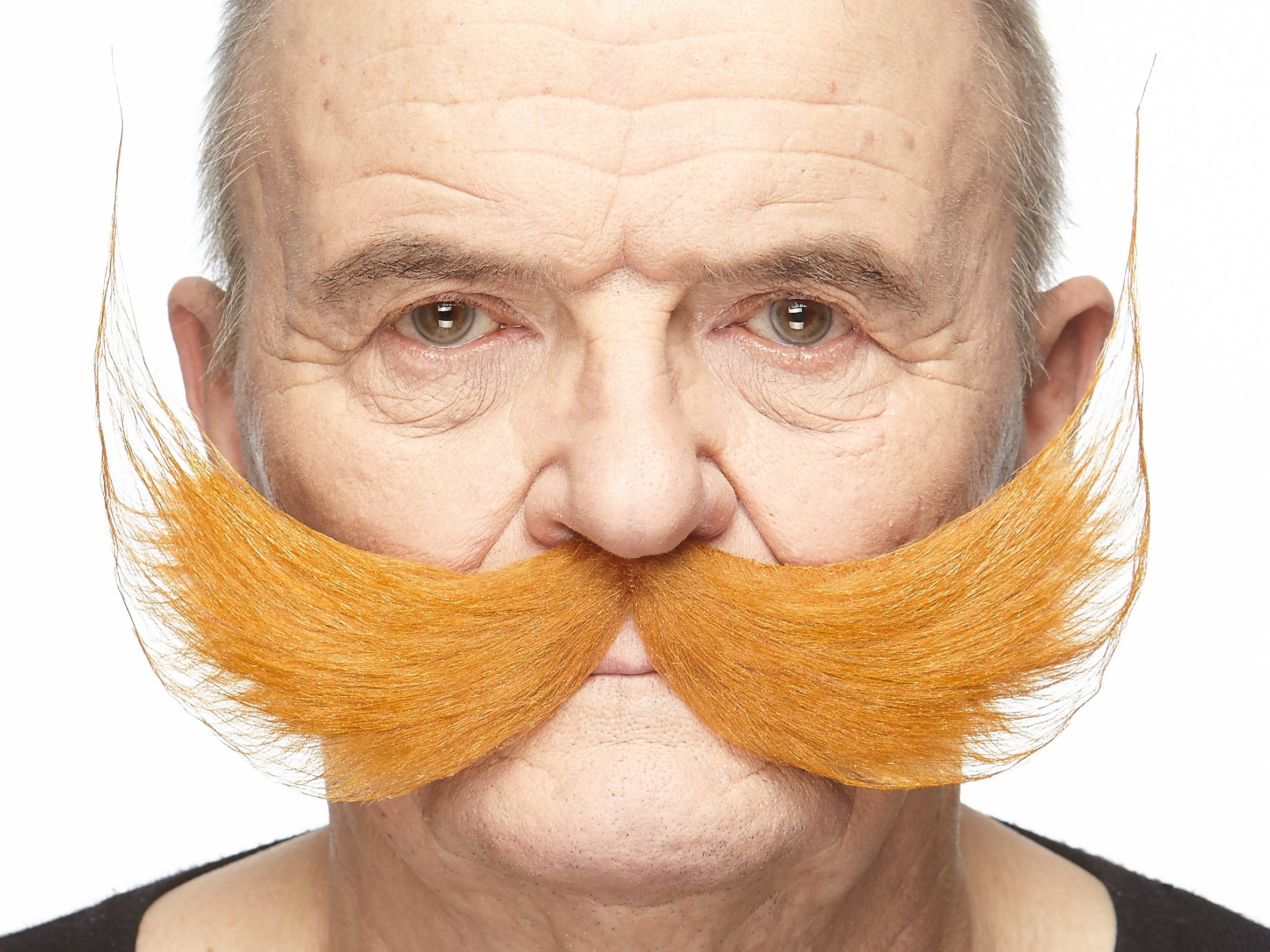 Mustaches Fake Mustache, Self Adhesive, Novelty, Fisherman's False Facial Hair, Ginger Color, by Mustachess