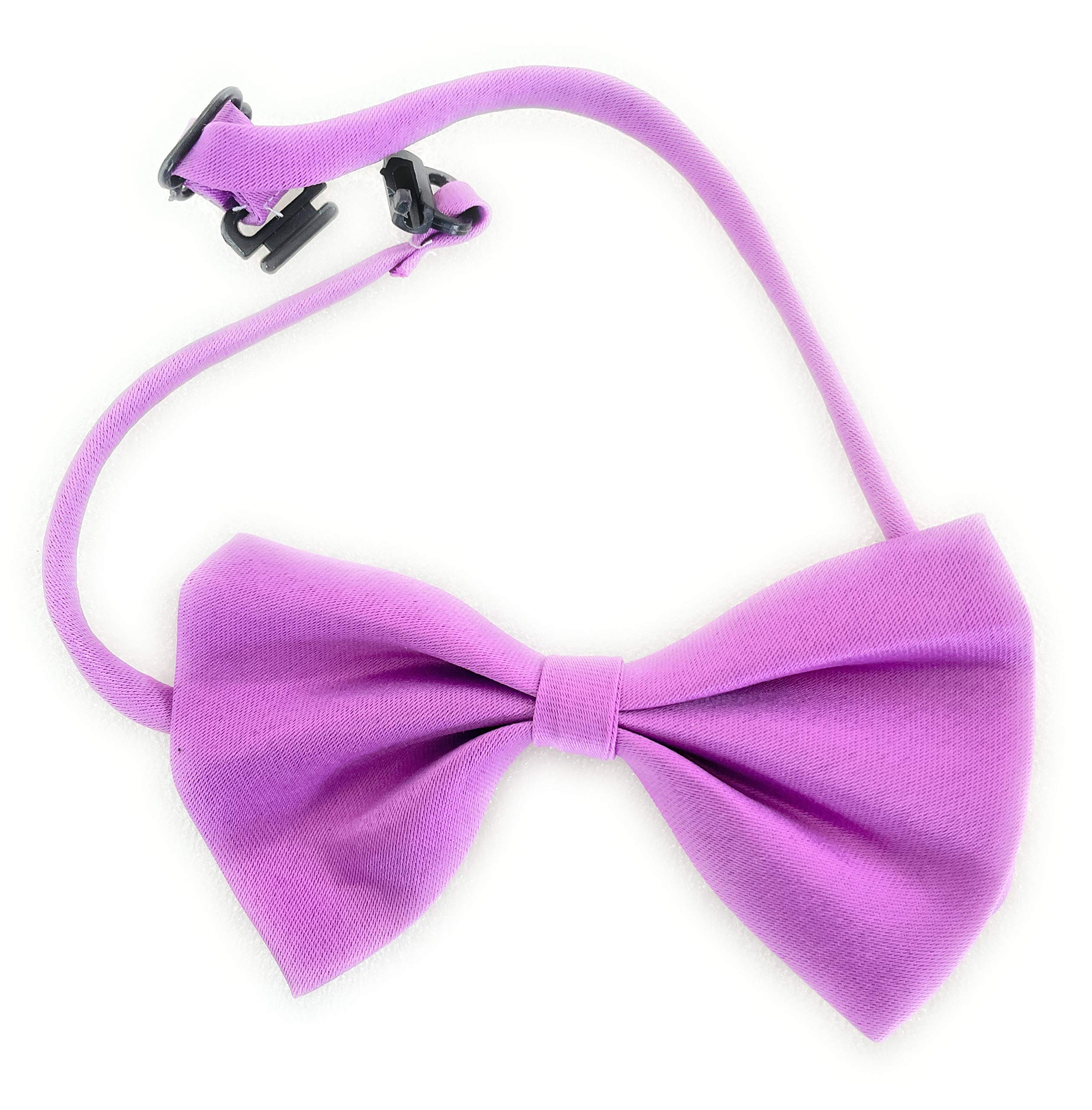 Vita Sharks Dog/Cat/Puppy Fancy Dress Formal Silk Tuxedo Bowtie. Small Animal Collar. Adjustable Soft Bow Necktie (Poochy Purple)