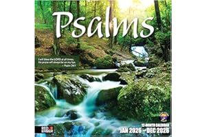 RED EMBER Psalms 2026 Wall Calendar 12 Month | 12" x 24" Open | Thick & Sturdy Paper | Giftable | Calendar 2026