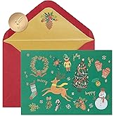 Papyrus Christmas Cards Boxed with Envelopes, Most Wonderful Time (14-Count)