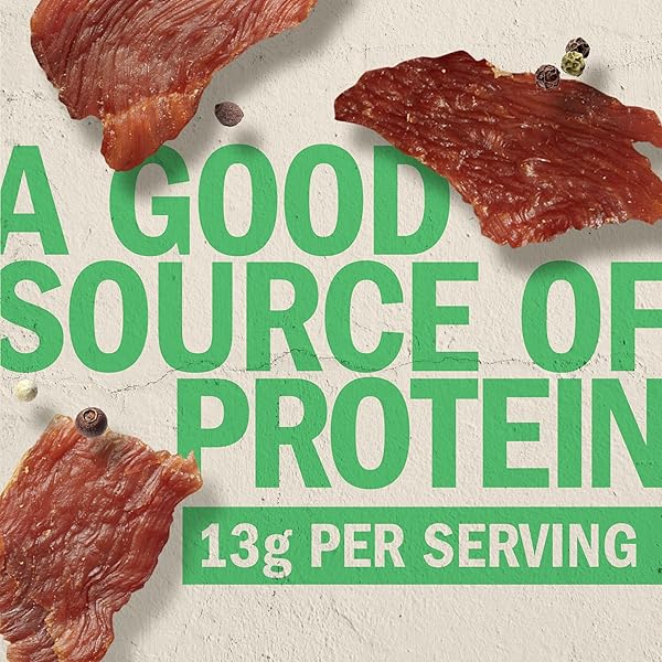 JACK LINK’S TURKEY JERKY, ORIGINAL, JERKY BAG – FLAVORFUL SNACK, READY TO EAT PROTEIN SNACKS WITH 13G OF PROTEIN PER SERVING, MADE WITH 100% TURKEY, KETO FRIENDLY – 5 OZ.