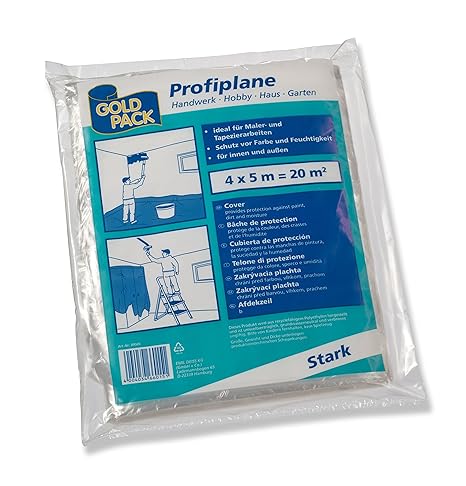 Abdeckplane Profiplane aus LDPE, 4x5 m transparent