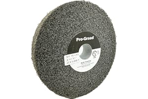 Pro-Graad Multi-Finishing Wheel – 6” x 1” x 1” 3S Coarse Grit Silicon Carbide - Stainless Steel Finishing Convolute Wheel – for #3 Finish - 93021-1 Pack