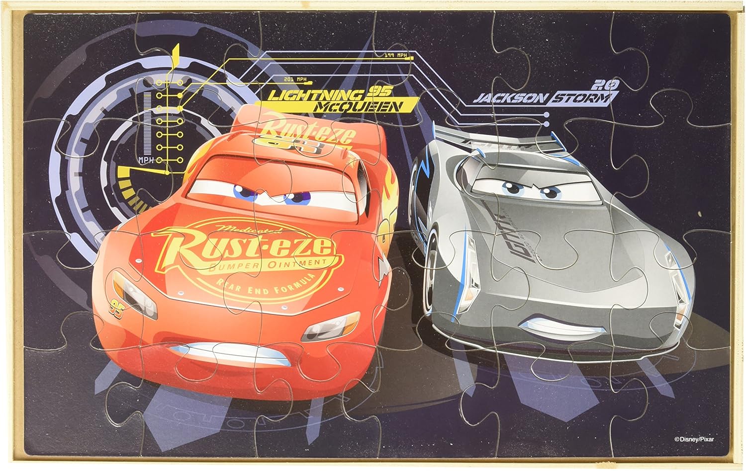 disney cars wooden puzzle